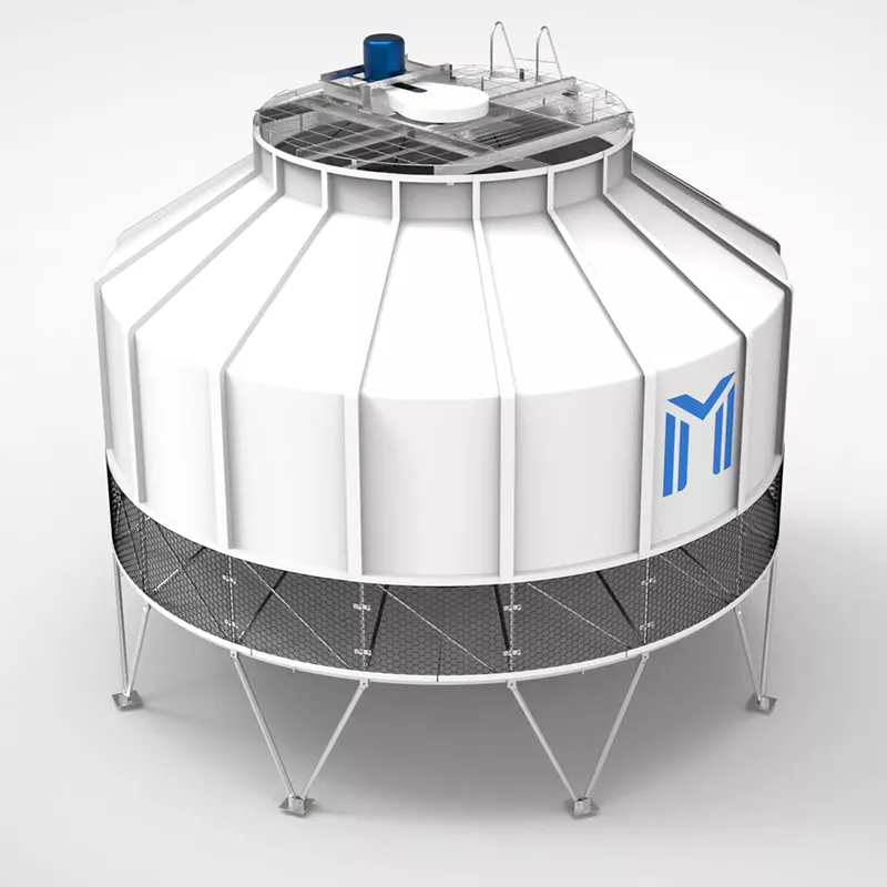 FRP Round Water Counter Flow Cooling Tower